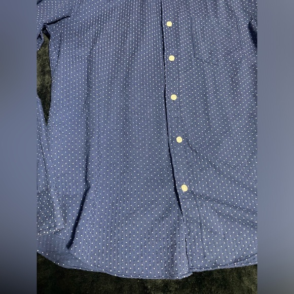 J. Crew Blue Casual Button Down Shirt with Geometric Pattern - Picture 7 of 15